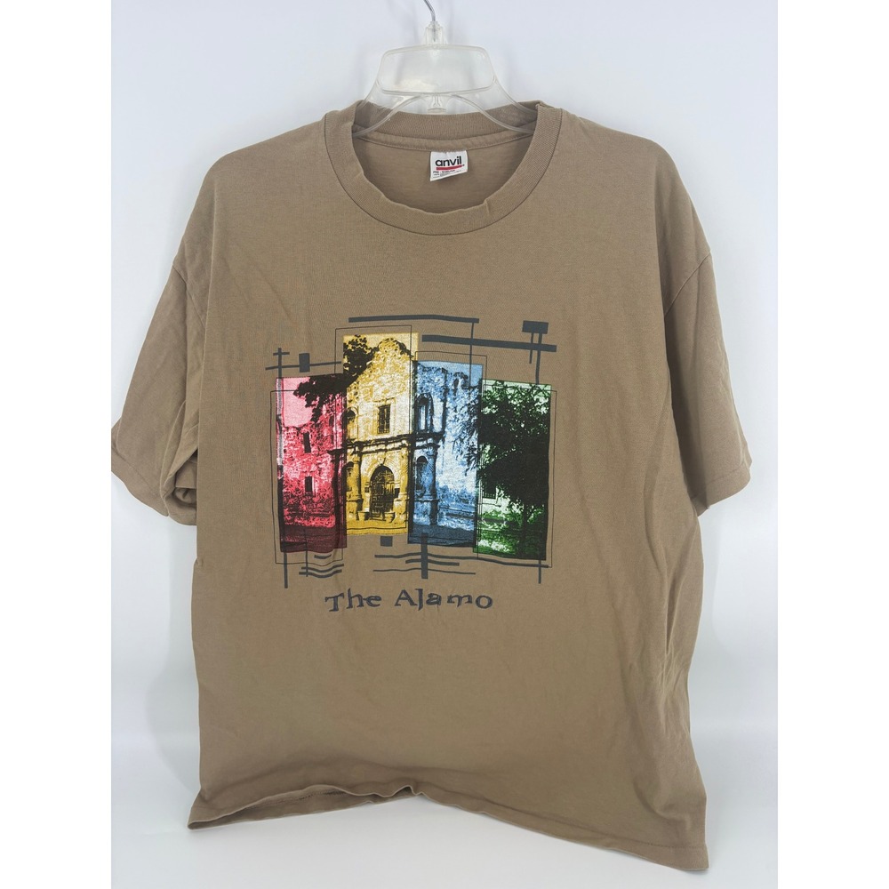 Vintage The Alamo‎ San Antonio Texas Graphic T Shirt Anvil Mens XL